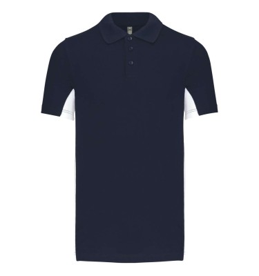 FLAG - SHORT-SLEEVED TWO-TONE POLO SHIRT