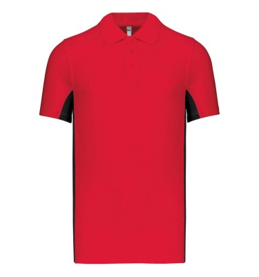 FLAG - SHORT-SLEEVED TWO-TONE POLO SHIRT