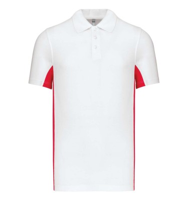 FLAG - SHORT-SLEEVED TWO-TONE POLO SHIRT