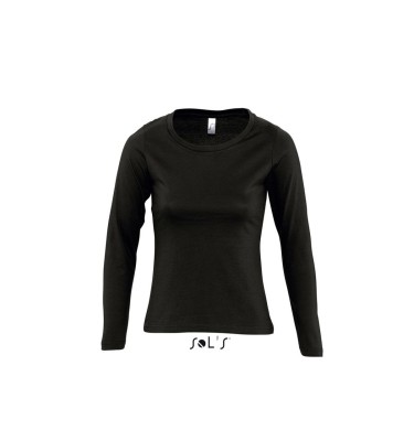 SOL'S MAJESTIC - WOMEN'S ROUND COLLAR LONG SLEEVE T-SHIRT