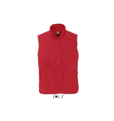 SOL'S NORWAY - UNISEX SLEEVELESS FLEECE CARDIGAN