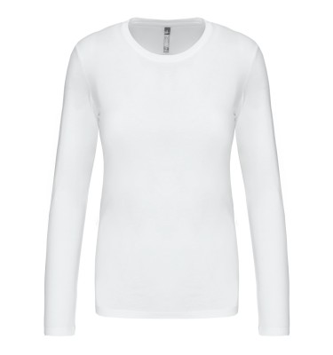 LADIES' LONG-SLEEVED CREW NECK T-SHIRT
