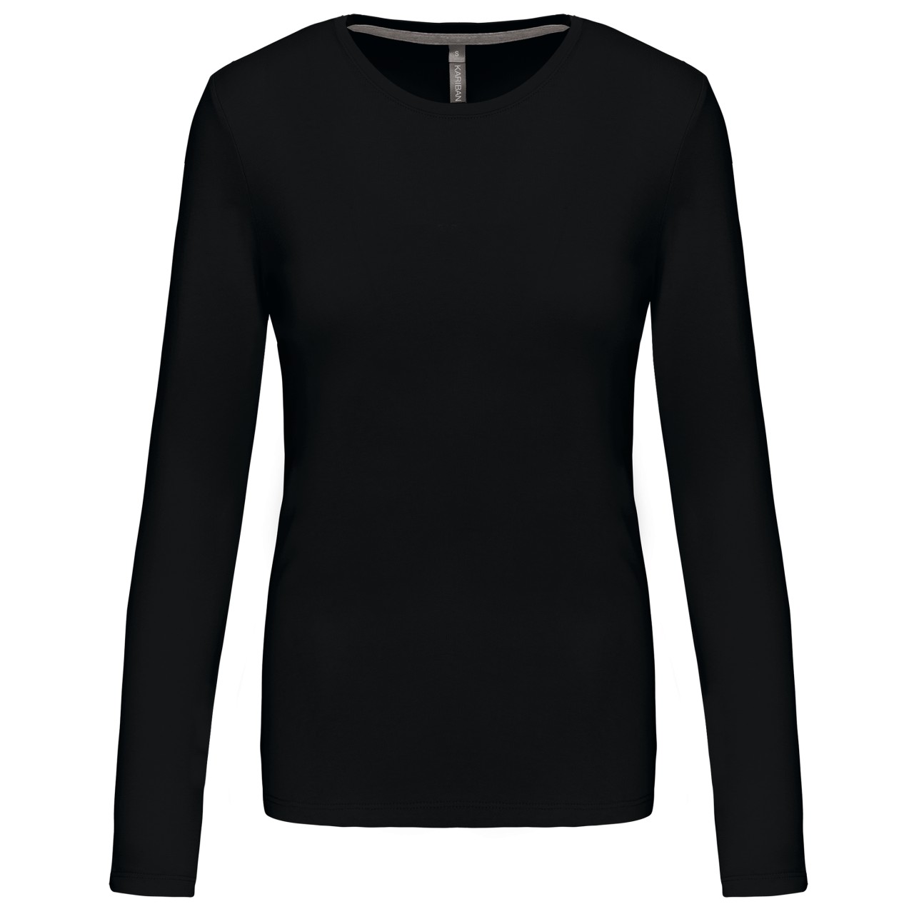 LADIES' LONG-SLEEVED CREW NECK T-SHIRT