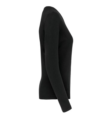 LADIES' LONG-SLEEVED CREW NECK T-SHIRT