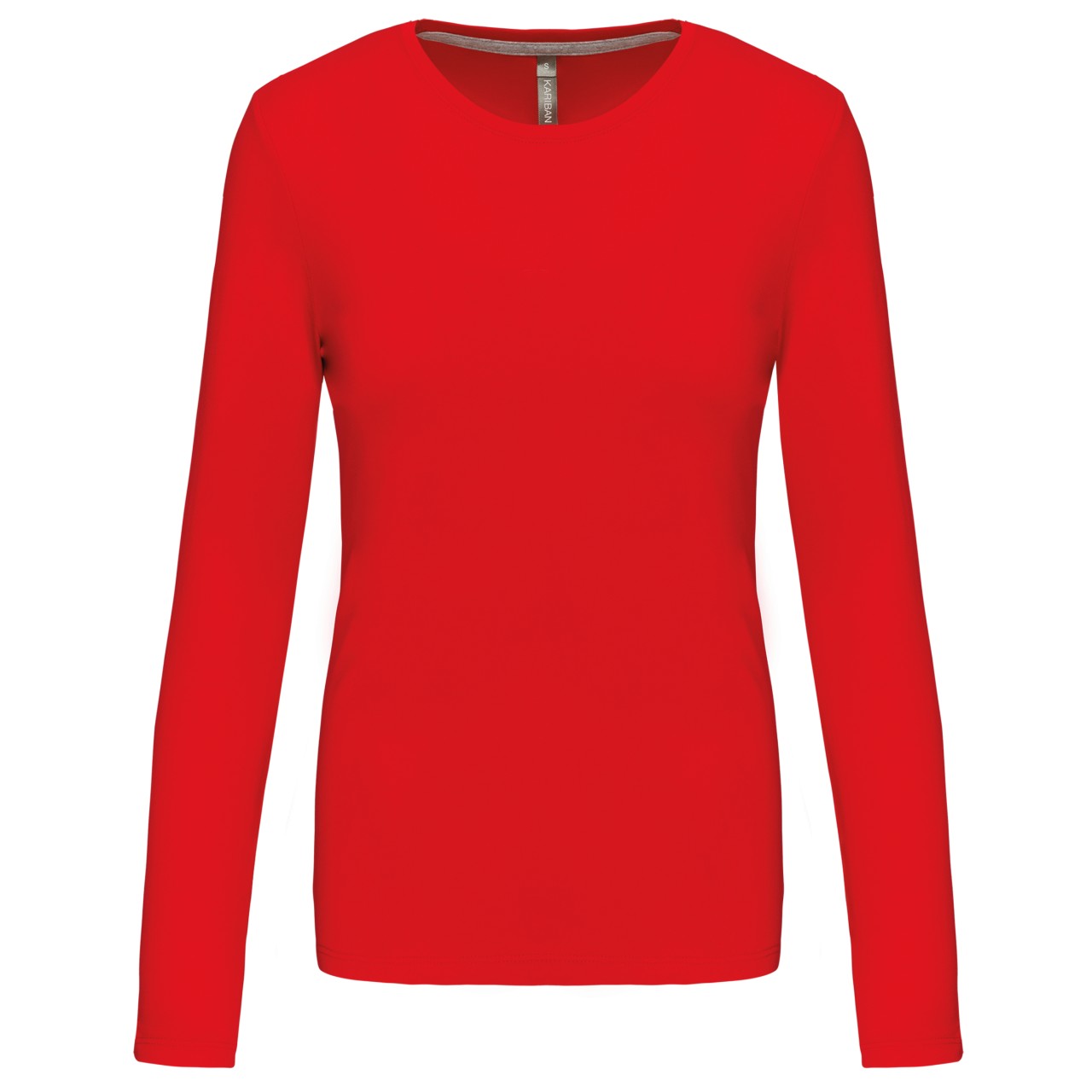 LADIES' LONG-SLEEVED CREW NECK T-SHIRT