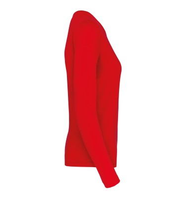 LADIES' LONG-SLEEVED CREW NECK T-SHIRT