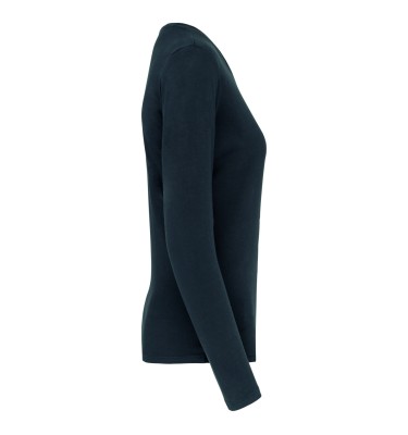 LADIES' LONG-SLEEVED CREW NECK T-SHIRT