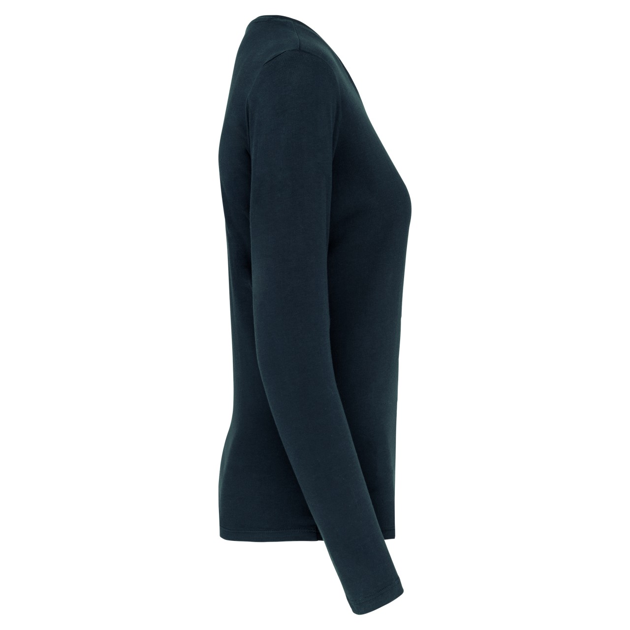 LADIES' LONG-SLEEVED CREW NECK T-SHIRT