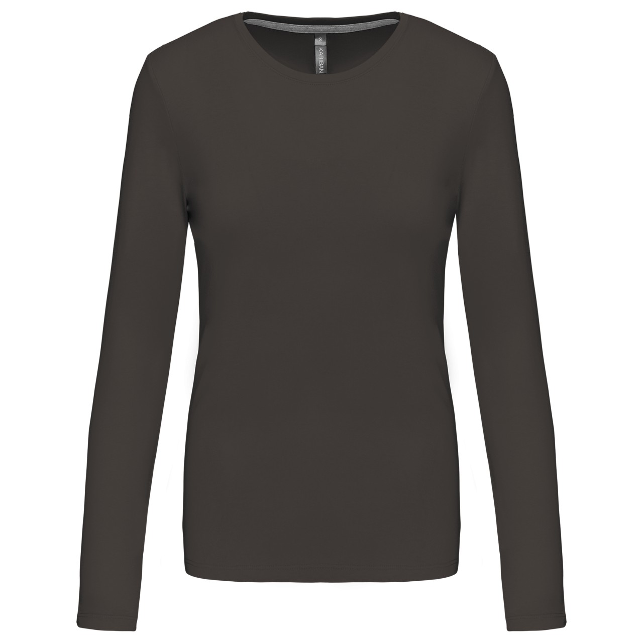 LADIES' LONG-SLEEVED CREW NECK T-SHIRT