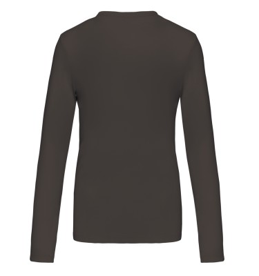 LADIES' LONG-SLEEVED CREW NECK T-SHIRT