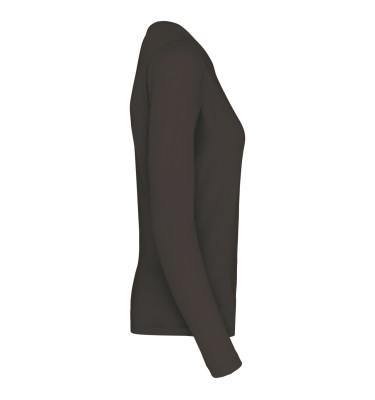 LADIES' LONG-SLEEVED CREW NECK T-SHIRT