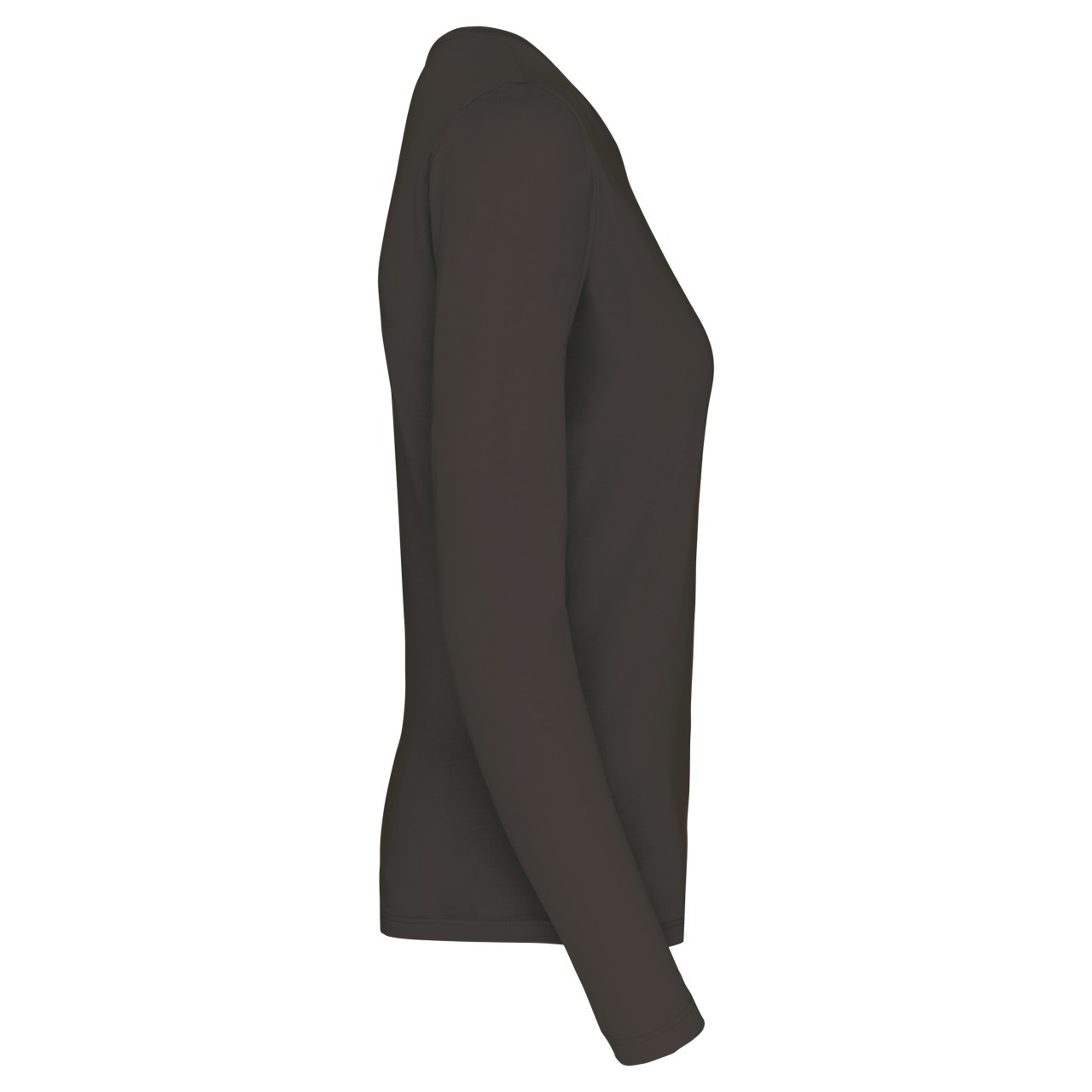 LADIES' LONG-SLEEVED CREW NECK T-SHIRT