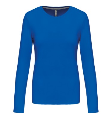 LADIES' LONG-SLEEVED CREW NECK T-SHIRT