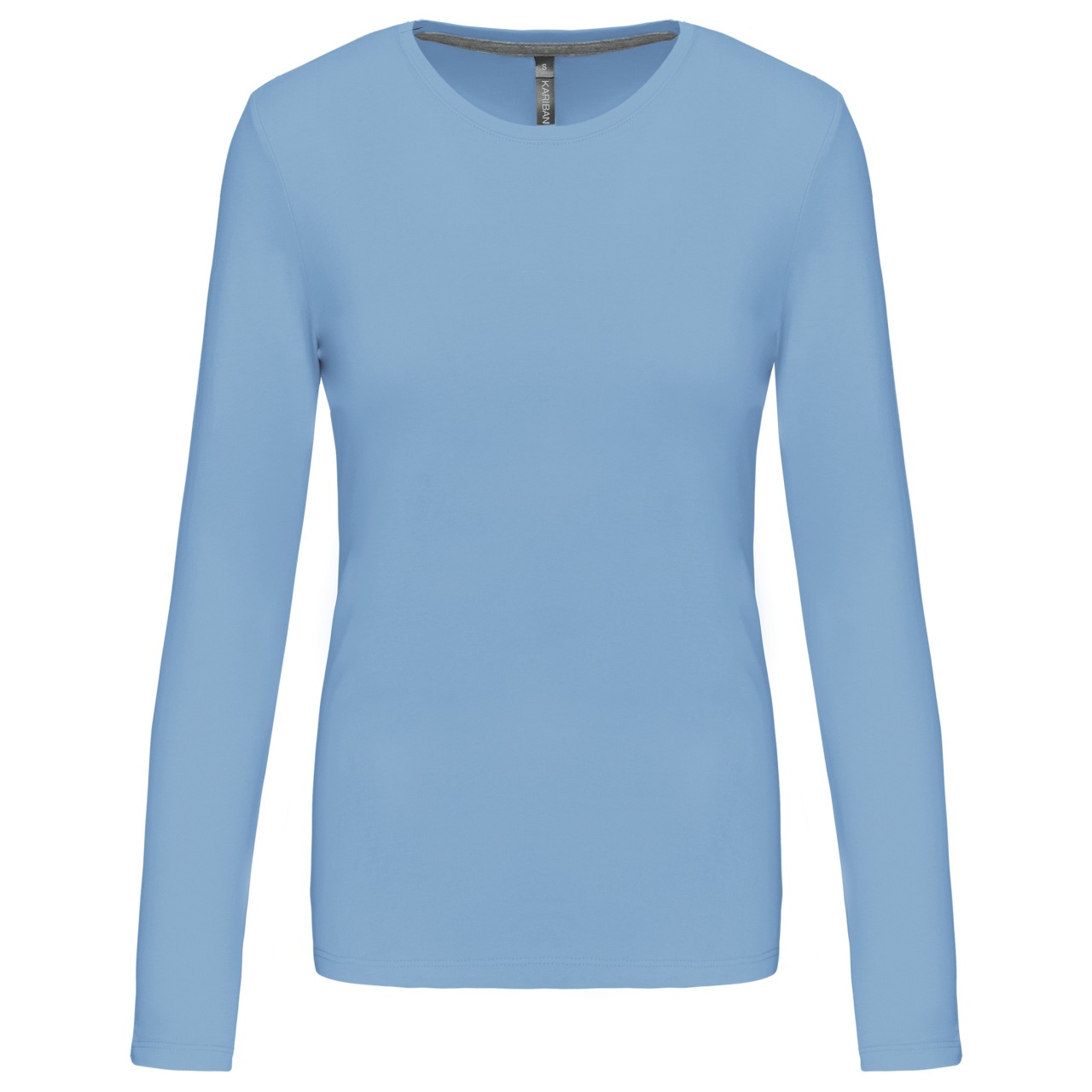 LADIES' LONG-SLEEVED CREW NECK T-SHIRT