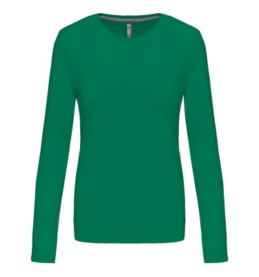 LADIES' LONG-SLEEVED CREW NECK T-SHIRT