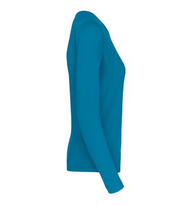 LADIES' LONG-SLEEVED CREW NECK T-SHIRT