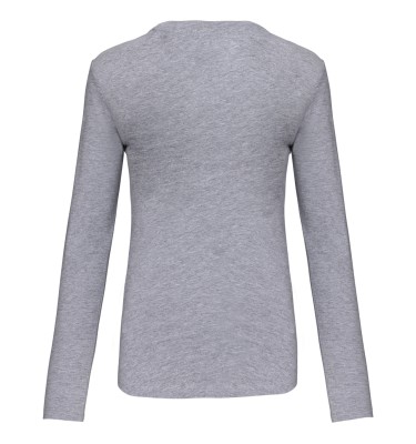 LADIES' LONG-SLEEVED CREW NECK T-SHIRT