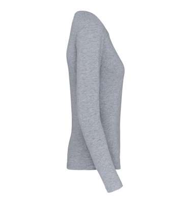 LADIES' LONG-SLEEVED CREW NECK T-SHIRT