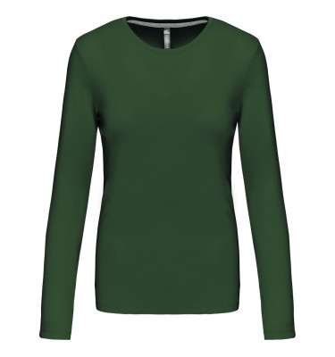 LADIES' LONG-SLEEVED CREW NECK T-SHIRT