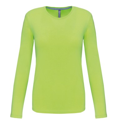 LADIES' LONG-SLEEVED CREW NECK T-SHIRT