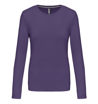 LADIES' LONG-SLEEVED CREW NECK T-SHIRT