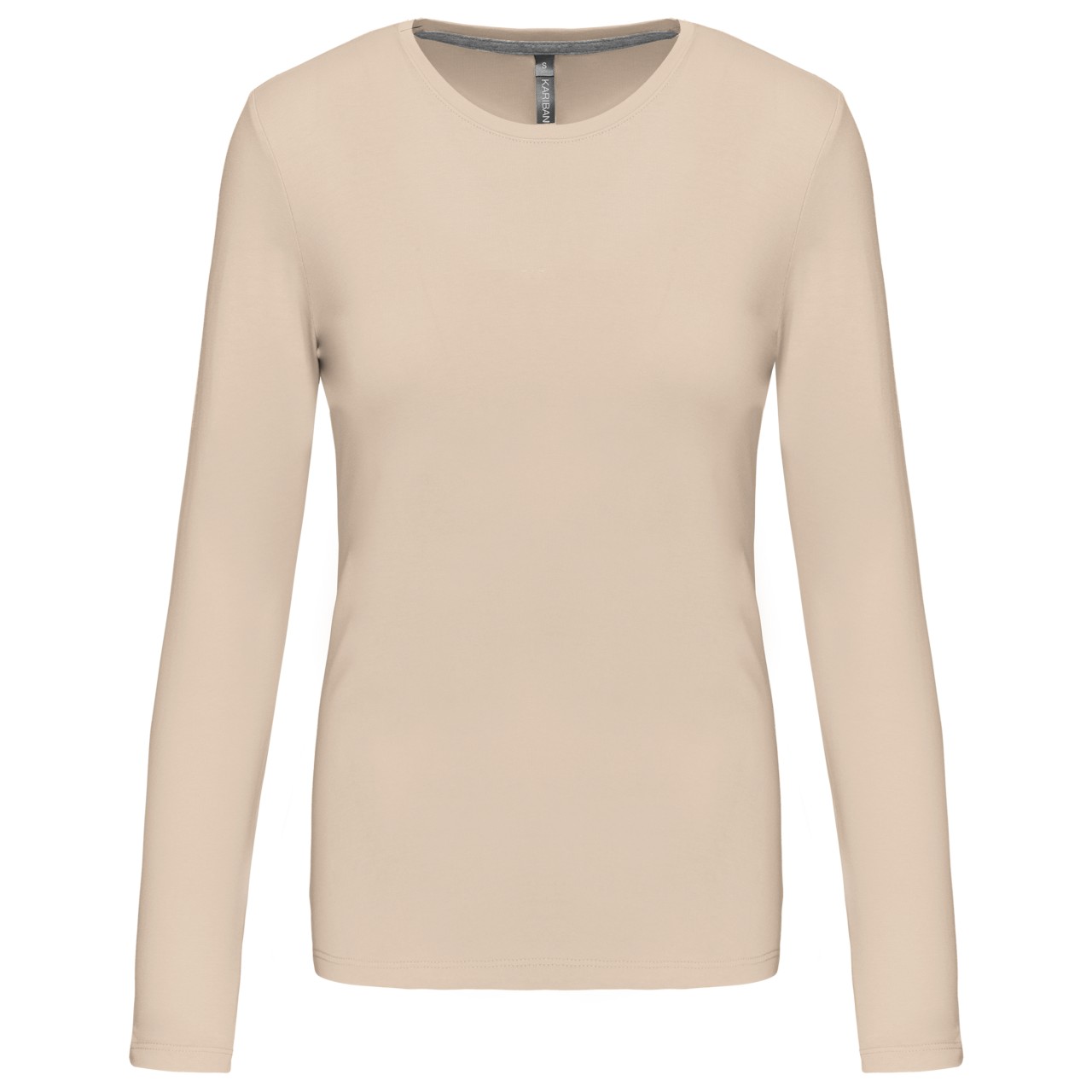 LADIES' LONG-SLEEVED CREW NECK T-SHIRT