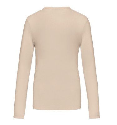 LADIES' LONG-SLEEVED CREW NECK T-SHIRT