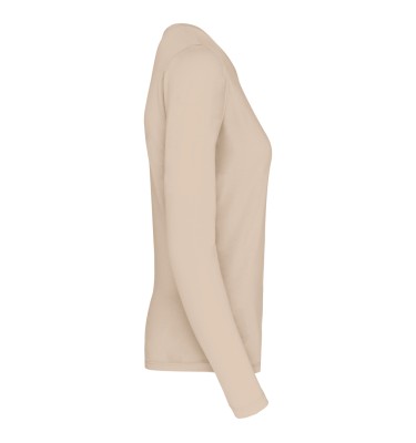 LADIES' LONG-SLEEVED CREW NECK T-SHIRT