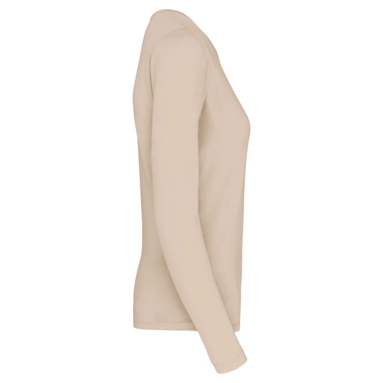 LADIES' LONG-SLEEVED CREW NECK T-SHIRT