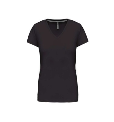 LADIES' SHORT-SLEEVED V-NECK T-SHIRT