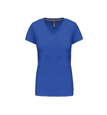 LADIES' SHORT-SLEEVED V-NECK T-SHIRT