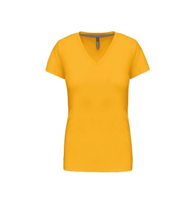 LADIES' SHORT-SLEEVED V-NECK T-SHIRT