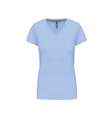 LADIES' SHORT-SLEEVED V-NECK T-SHIRT