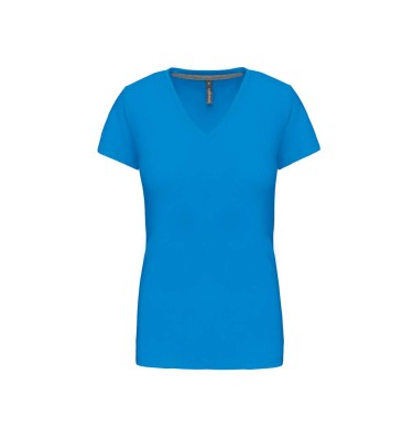 LADIES' SHORT-SLEEVED V-NECK T-SHIRT