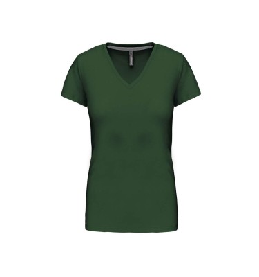 LADIES' SHORT-SLEEVED V-NECK T-SHIRT