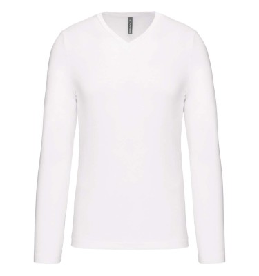 MEN'S LONG-SLEEVED V-NECK T-SHIRT
