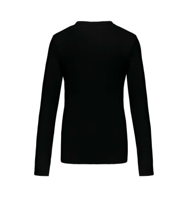 LADIES' LONG-SLEEVED V-NECK T-SHIRT