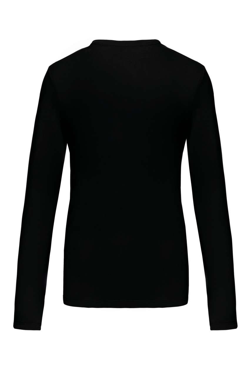 LADIES' LONG-SLEEVED V-NECK T-SHIRT