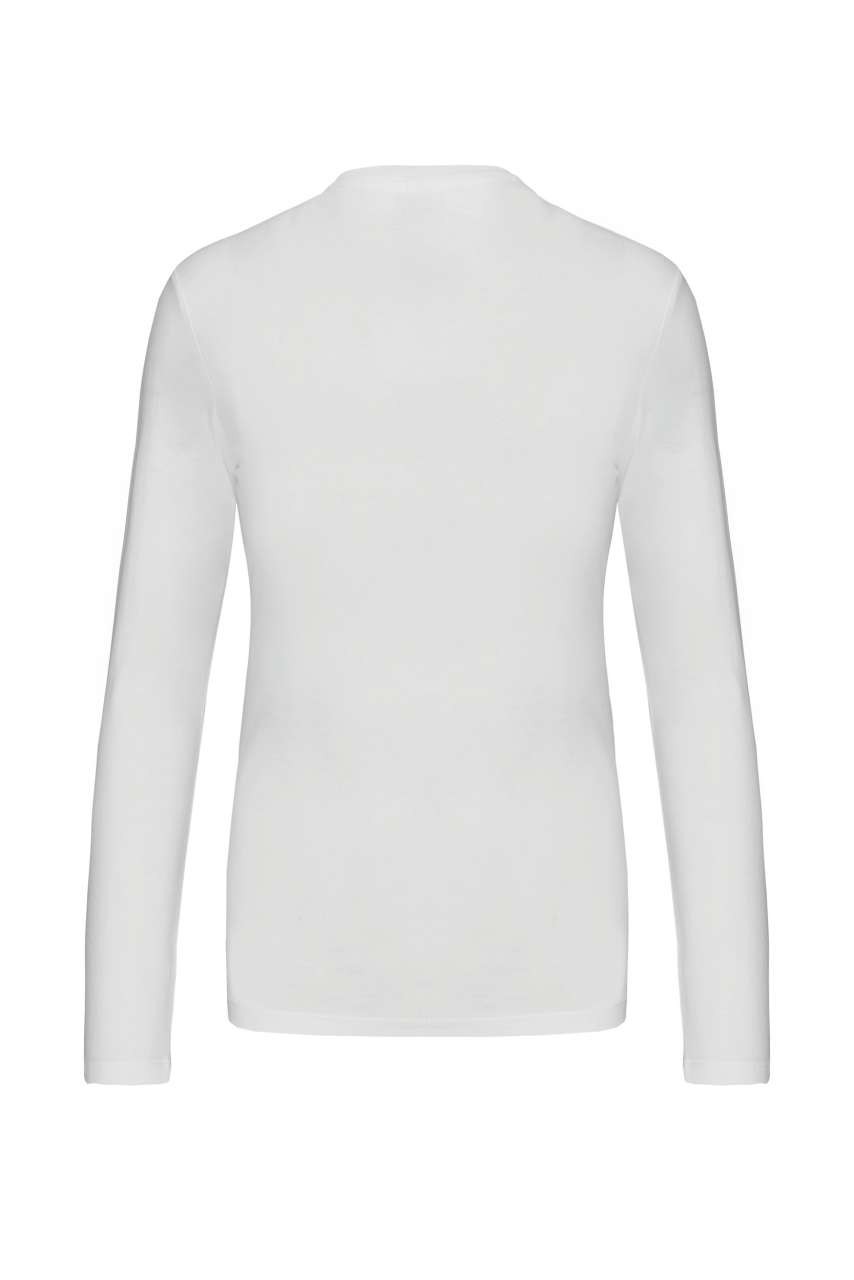 LADIES' LONG-SLEEVED V-NECK T-SHIRT