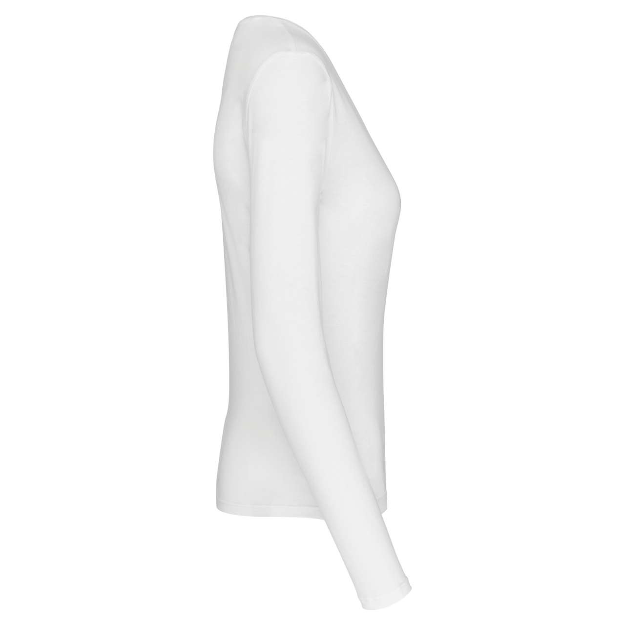 LADIES' LONG-SLEEVED V-NECK T-SHIRT