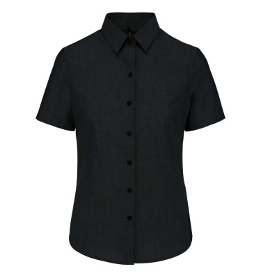 LADIES' SHORT-SLEEVED OXFORD SHIRT