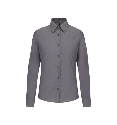 LADIES' LONG-SLEEVED OXFORD SHIRT