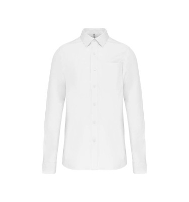 MEN'S LONG-SLEEVED COTTON POPLIN SHIRT