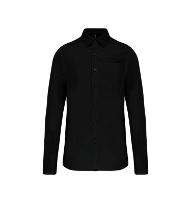 MEN'S LONG-SLEEVED COTTON POPLIN SHIRT
