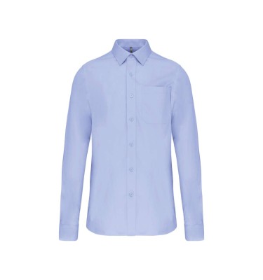 MEN'S LONG-SLEEVED COTTON POPLIN SHIRT