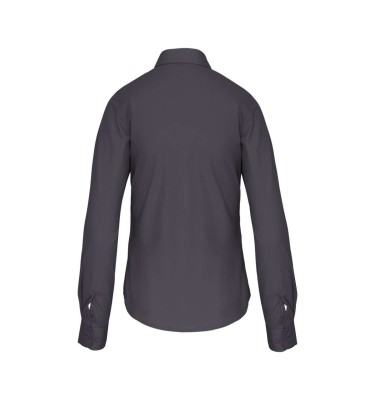 LADIES' LONG-SLEEVED COTTON POPLIN SHIRT