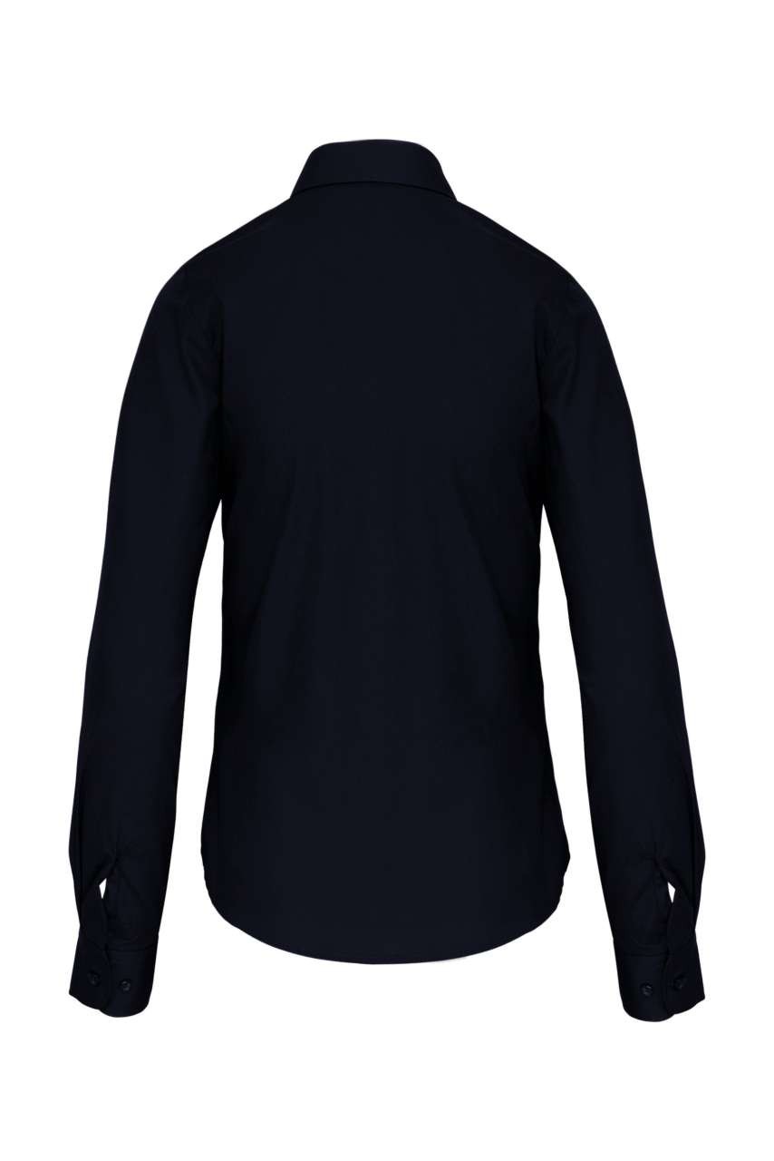 LADIES' LONG-SLEEVED COTTON POPLIN SHIRT
