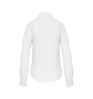 LADIES' LONG-SLEEVED COTTON POPLIN SHIRT