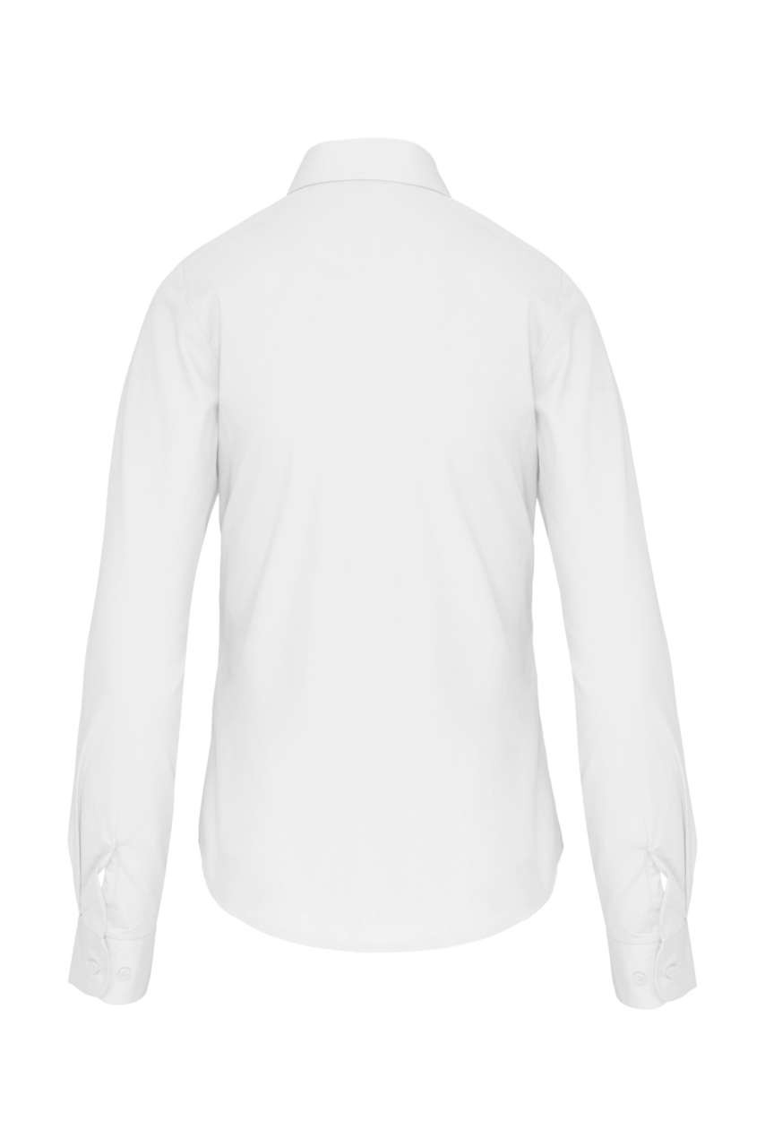 LADIES' LONG-SLEEVED COTTON POPLIN SHIRT