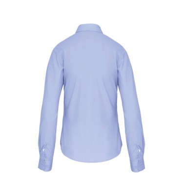 LADIES' LONG-SLEEVED COTTON POPLIN SHIRT